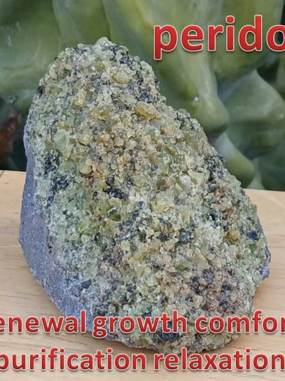 #4 Peridot crystal rock stone gemstone August Birthstone Chakra Healing